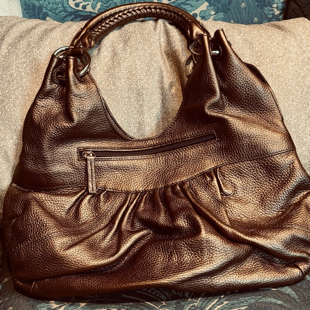 🆕 CARLO DIMO VINTAGE METALLIC HANDBAG